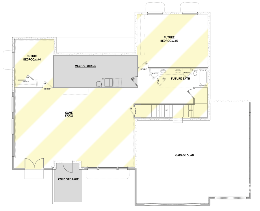 Plan 849024PGE: Mountain Ranch with 3 Beds and Lower Level Expansion - 2336 Sq Ft - Floor Plan - Optional Lower Level - Craftsman, Mountain, Ranch