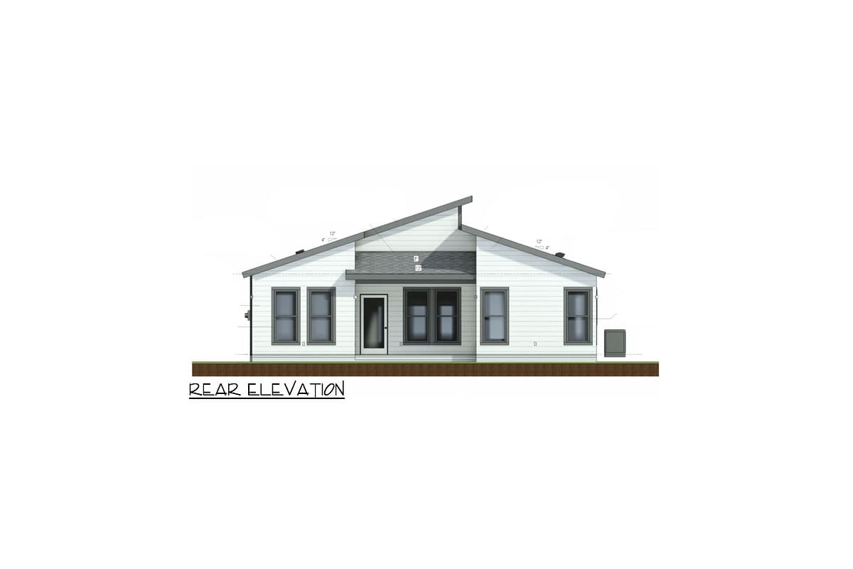 Plan 185001PHD: 3 Bed 2 Bath Modern Style Home Plan - 1464 Sq Ft - Image #25 - Contemporary, Mid Century Modern, Modern