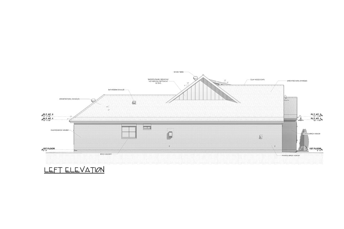 Plan 185004PHD: Acadian-Style House Plan with  Bedrooms - 1823 Sq Ft - Image #42 - Acadian, French Country, Southern