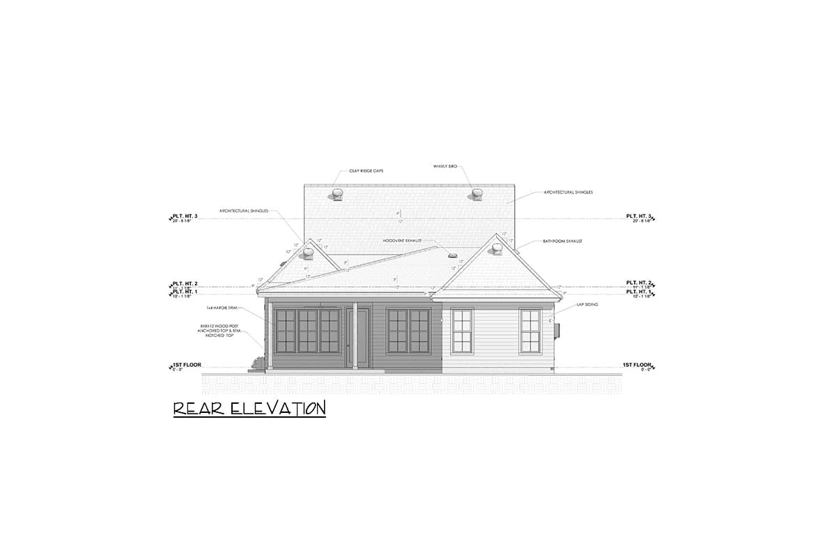 Plan 185004PHD: Acadian-Style House Plan with  Bedrooms - 1823 Sq Ft - Image #43 - Acadian, French Country, Southern