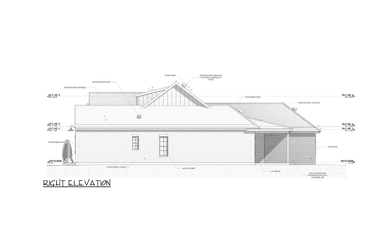 Plan 185004PHD: Acadian-Style House Plan with  Bedrooms - 1823 Sq Ft - Image #44 - Acadian, French Country, Southern