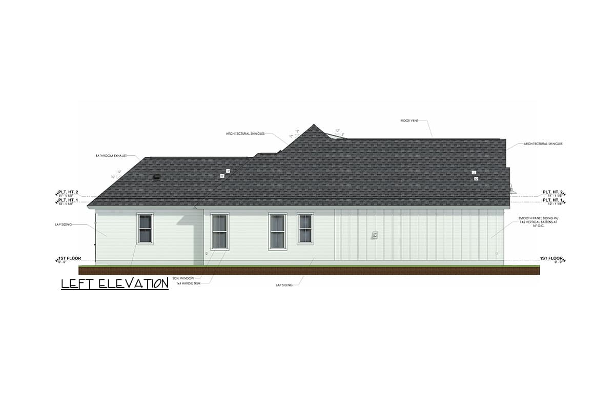 Plan 185005PHD: New American House Plan with Outdoor Fireplace - 2142 Sq Ft - Image #47 - Country, Farmhouse, Modern Farmhouse, New American