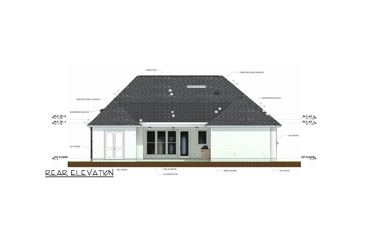 Plan 185005PHD: New American House Plan with Outdoor Fireplace - 2142 Sq Ft - Image #48 - Country, Farmhouse, Modern Farmhouse, New American