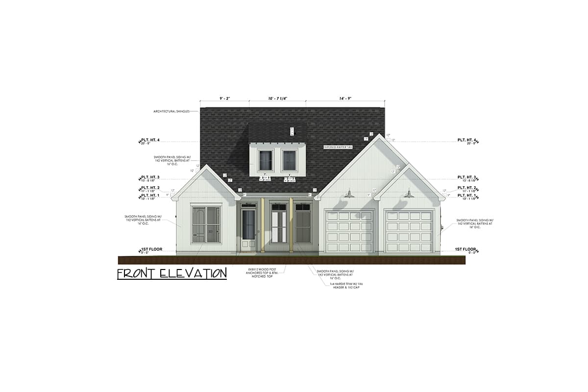 Plan 185007PHD: 4 Bed Transitional House Plan with Outdoor Kitchen and Fireplace - Image #39 - Country, Modern Farmhouse, New American, Southern, Transitional