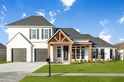 5 Bed Transitional House Plan with Outdoor Fireplace and Kitchen - 2727 Sq Ft