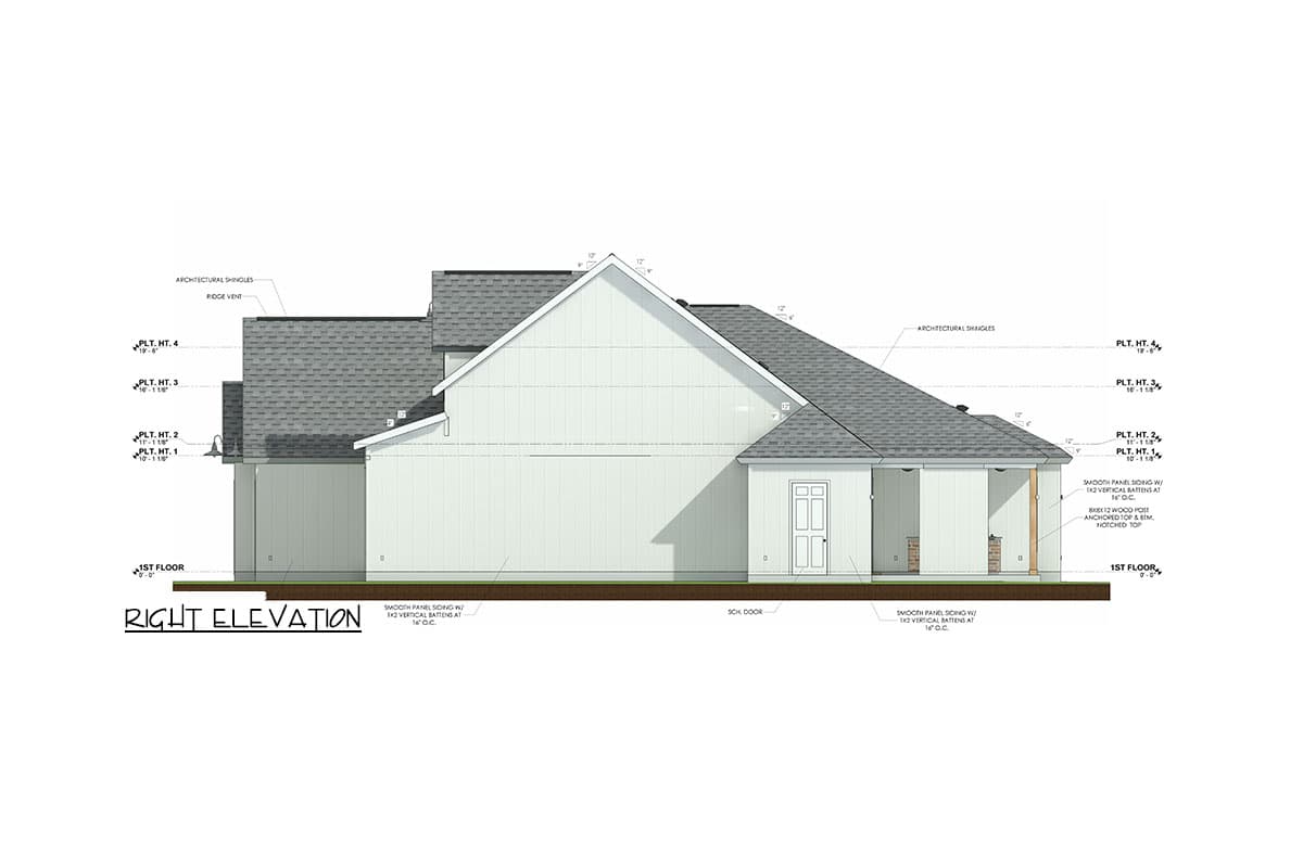 Plan 185012PHD: Modern Farmhouse with Outdoor Kitchen and Fireplace - 2187 Sq Ft - Image #6 - Country, Modern Farmhouse, New American