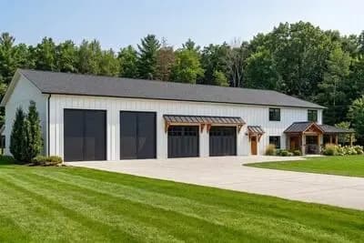Barndominium House Plan with 4-Car RV-Friendly Garage - 3043 Sq Ft