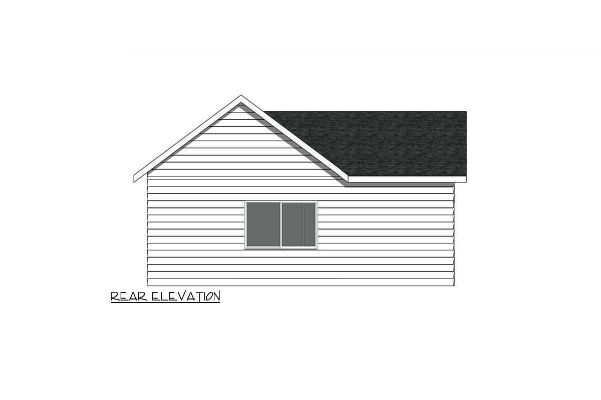 Plan 420121WNT: One Bed Country Cottage House Plan or ADU - 550 Sq Ft - Image #4 - Cottage, Country