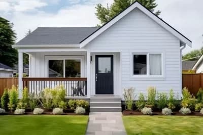 One Bed Country Cottage House Plan or ADU - 550 Sq Ft