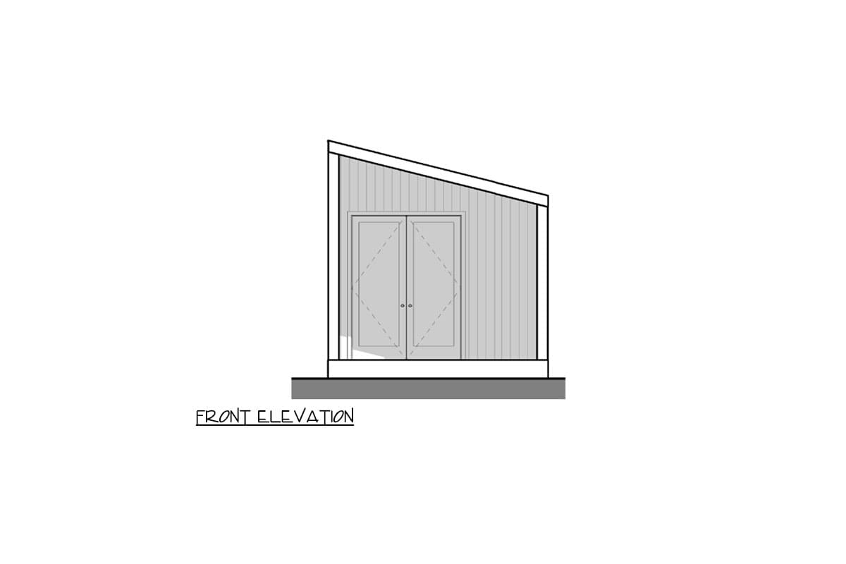 Plan 380013ASH: 300 Square Foot Contemporary Scandinavian-Style House Plan - Image #9 - Cabin, Contemporary, Modern, Scandinavian, Vacation