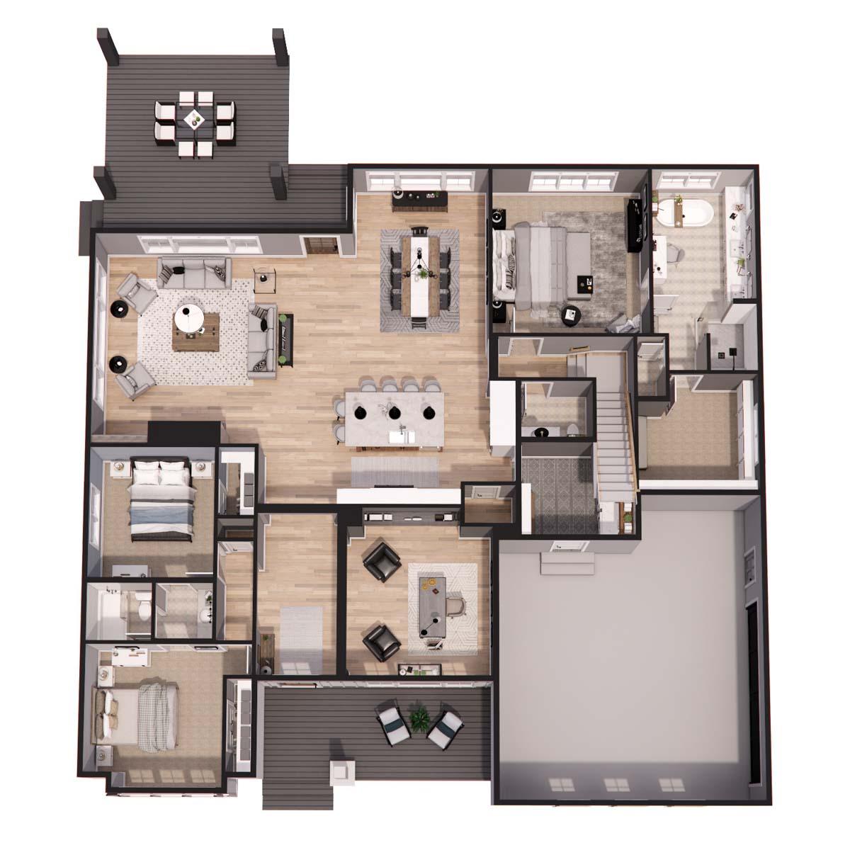 Plan 14786RK: Modern Farmhouse Plan with Bonus Expansion - 2451 Sq Ft - Image #39 - Country, Craftsman, Farmhouse, Modern Farmhouse