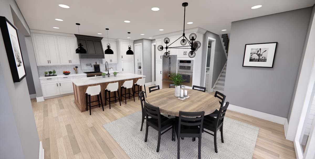 Plan 14787RK: Transitional Farmhouse Plan with Side Porch - 2419 Sq Ft - Image #11 - Country, Farmhouse, Modern Farmhouse, New American, Transitional