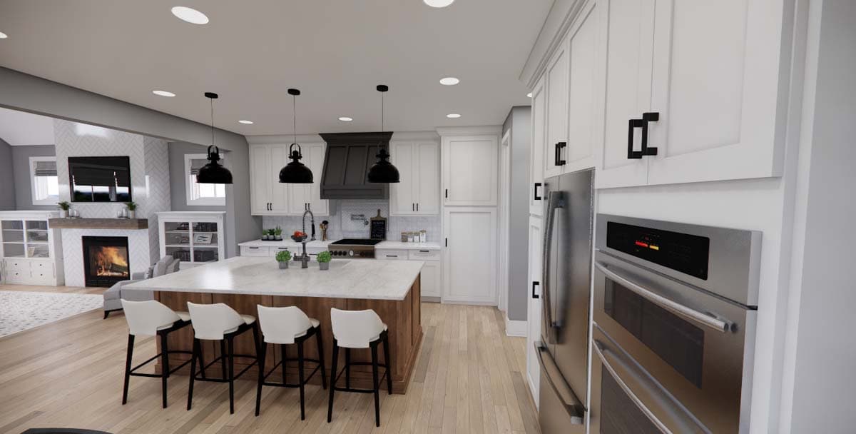 Plan 14787RK: Transitional Farmhouse Plan with Side Porch - 2419 Sq Ft - Image #13 - Country, Farmhouse, Modern Farmhouse, New American, Transitional