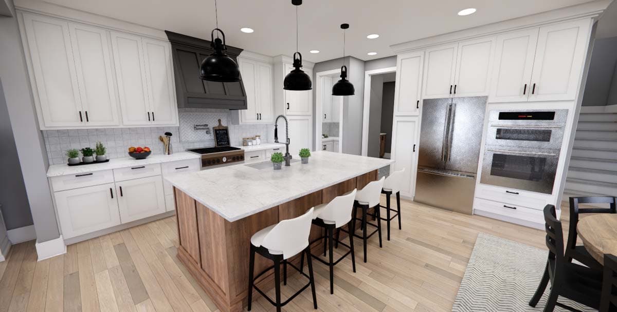 Plan 14787RK: Transitional Farmhouse Plan with Side Porch - 2419 Sq Ft - Image #14 - Country, Farmhouse, Modern Farmhouse, New American, Transitional