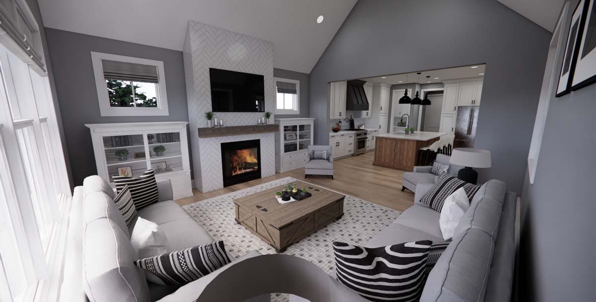 Plan 14787RK: Transitional Farmhouse Plan with Side Porch - 2419 Sq Ft - Image #17 - Country, Farmhouse, Modern Farmhouse, New American, Transitional
