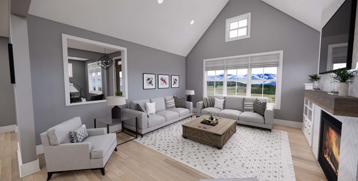 Plan 14787RK: Transitional Farmhouse Plan with Side Porch - 2419 Sq Ft - Image #19 - Country, Farmhouse, Modern Farmhouse, New American, Transitional