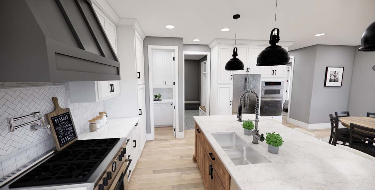 Plan 14787RK: Transitional Farmhouse Plan with Side Porch - 2419 Sq Ft - Image #20 - Country, Farmhouse, Modern Farmhouse, New American, Transitional