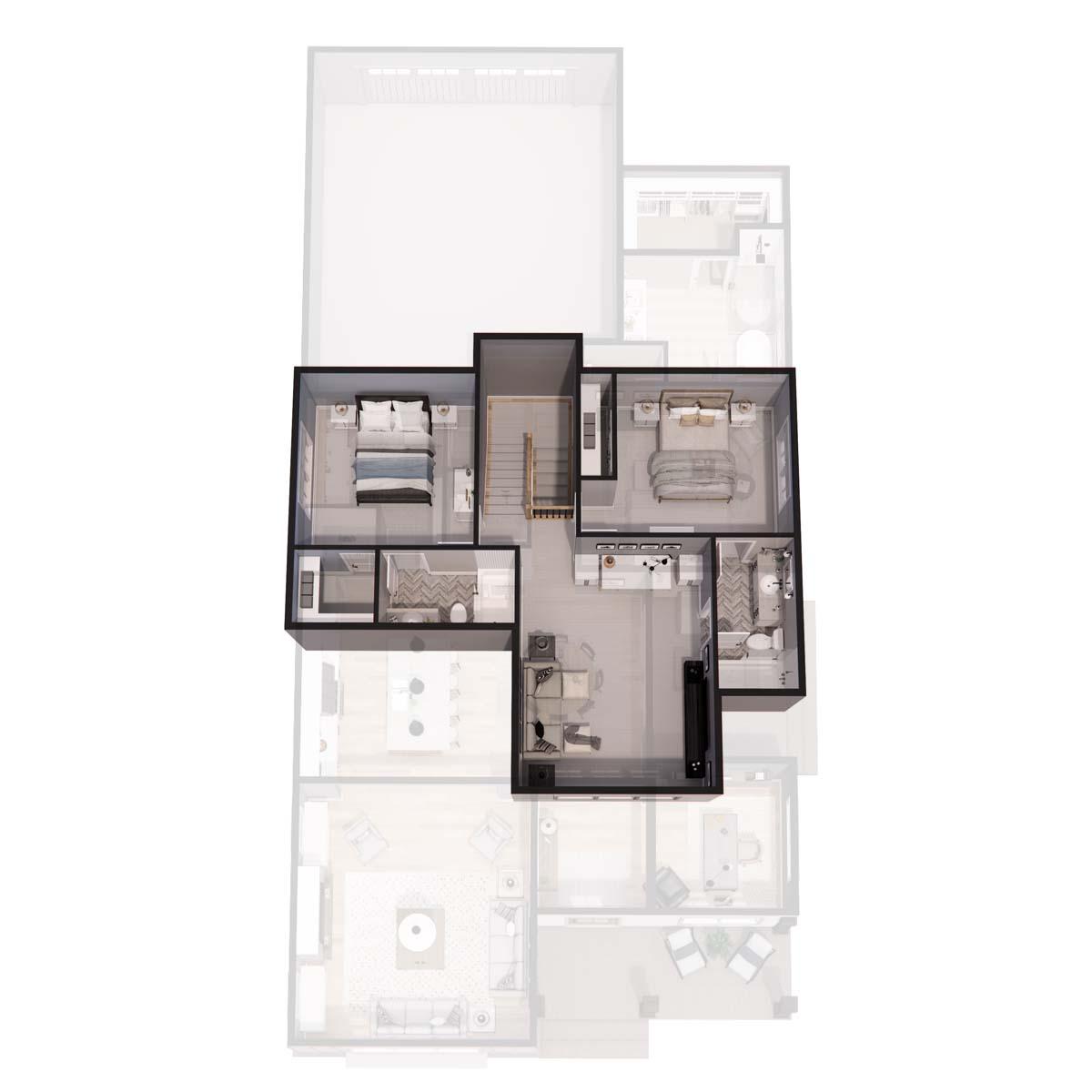 Plan 14787RK: Transitional Farmhouse Plan with Side Porch - 2419 Sq Ft - Image #42 - Country, Farmhouse, Modern Farmhouse, New American, Transitional