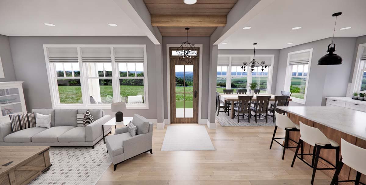 Plan 14789RK: New American House Plan with 4 Beds Plus Bonus - 2272 Sq Ft - Image #4