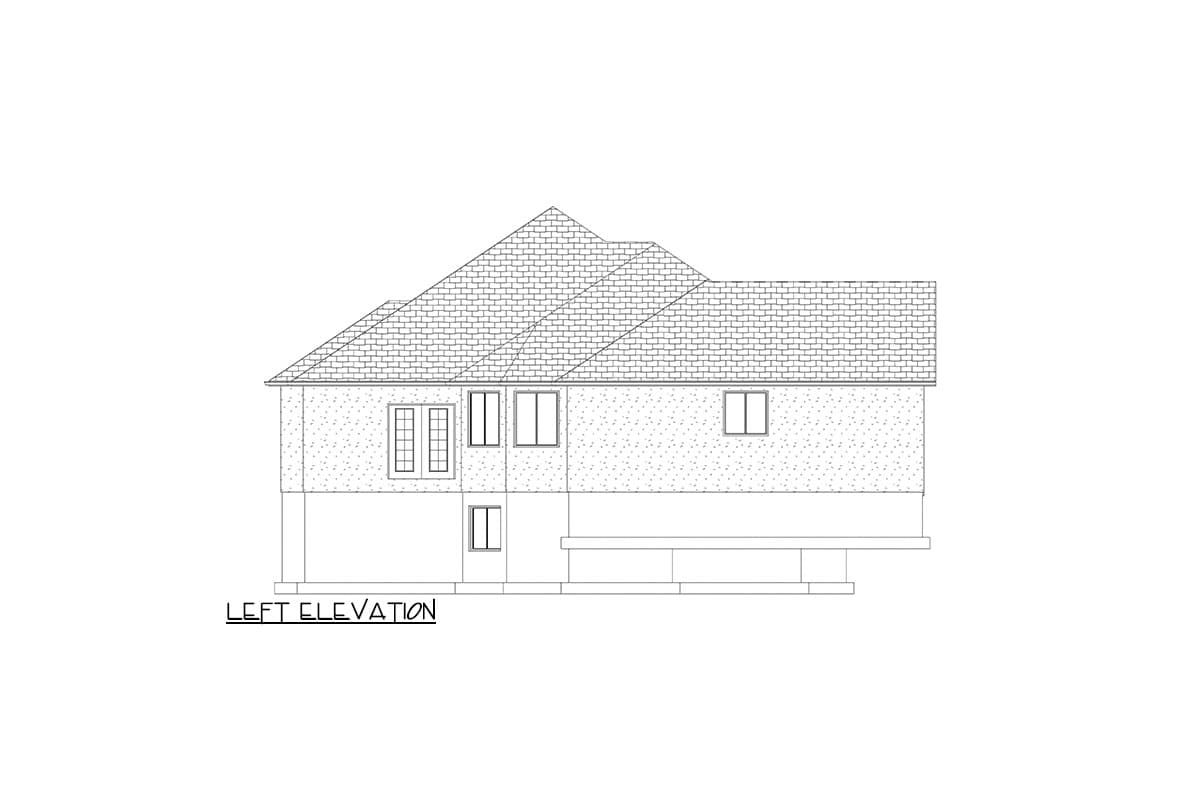 Plan 61475UT: 4 Bed Ranch House Plan with 2-Car Garage - 2356 Sq Ft - Image #9 - Ranch, Traditional
