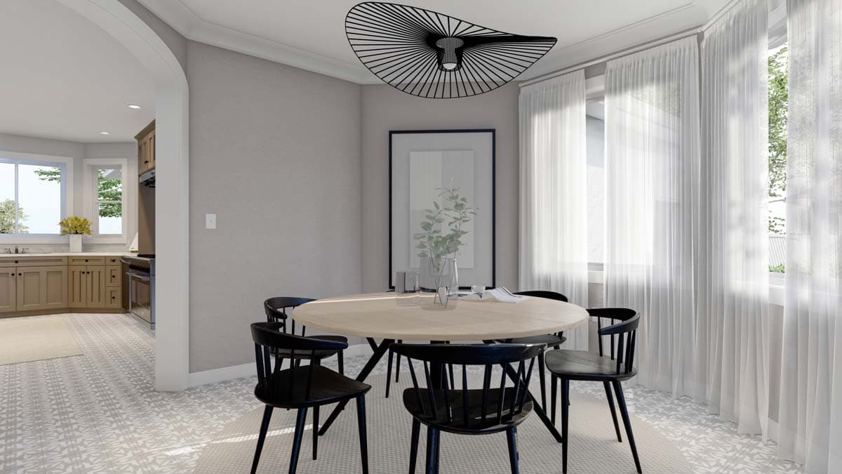 Plan 61475UT: 4 Bed Ranch House Plan with 2-Car Garage - 2356 Sq Ft - Image #5 - Ranch, Traditional