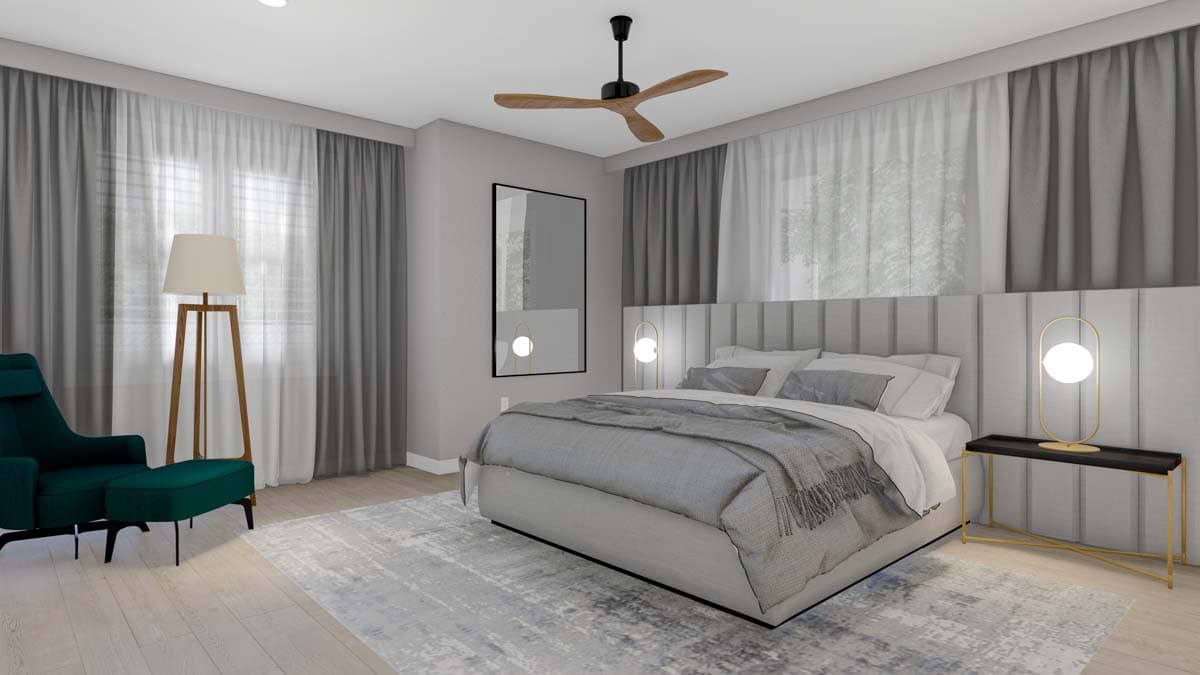 Plan 61475UT: 4 Bed Ranch House Plan with 2-Car Garage - 2356 Sq Ft - Image #7 - Ranch, Traditional