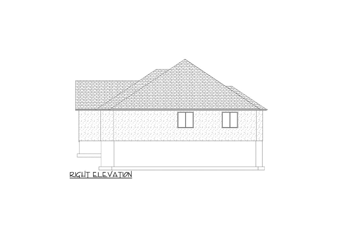 Plan 61475UT: 4 Bed Ranch House Plan with 2-Car Garage - 2356 Sq Ft - Image #11 - Ranch, Traditional