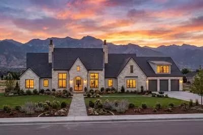 Transitional House Plan with 4 Beds and Angled Garage - 3817 Sq Ft