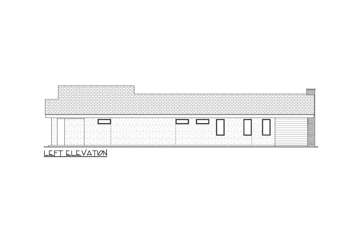 Plan 580062DFT: 2-Bed Modern Home Plan with Flex Room - 2440 Sq Ft - Image #4 - Contemporary, Modern, New American