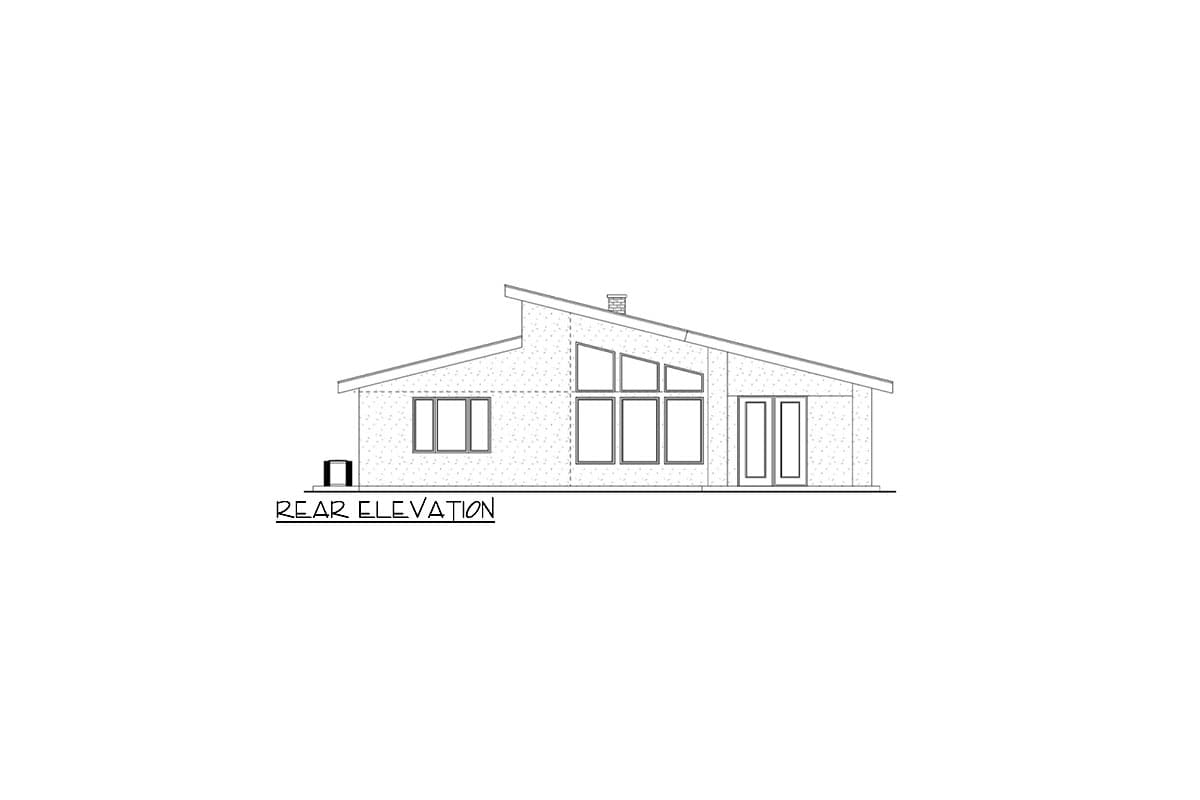 Plan 580062DFT: 2-Bed Modern Home Plan with Flex Room - 2440 Sq Ft - Image #5 - Contemporary, Modern, New American