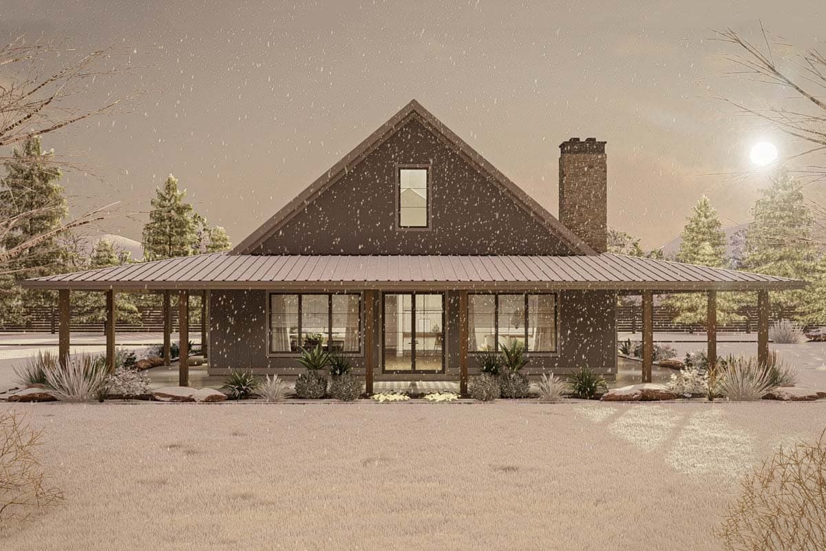 Plan 623308DJ: Barndominium-Style House Plan with Cathedral Ceiling Garage - 2191 Sq Ft - Image #21 - Barndominium, Country, Traditional