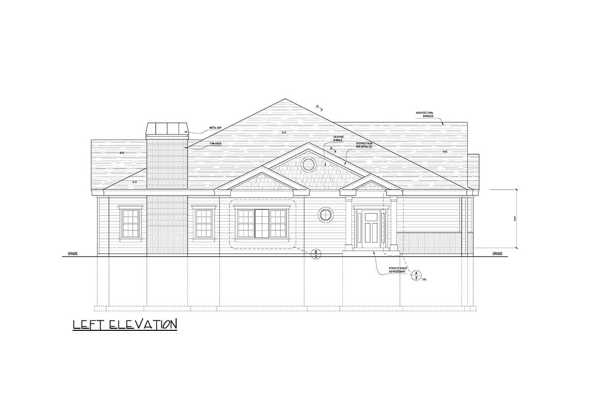 Plan 849028PGE: Duplex House Plan with 4 Bed Units with Finished Lower Levels - 3332 Sq Ft Each - Image #7 - New American, Traditional
