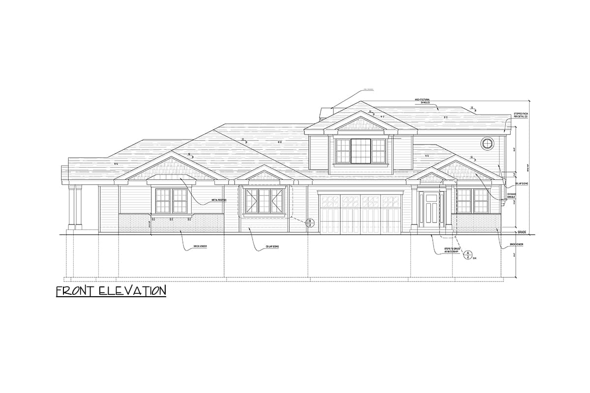 Plan 849029PGE: Duplex House Plan with 4-Bed Units and 1- and 2-Floor Configurations - Image #8 - Craftsman, New American
