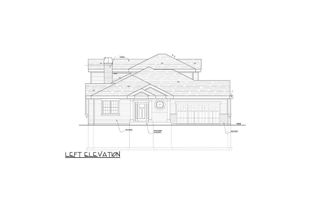Plan 849029PGE: Duplex House Plan with 4-Bed Units and 1- and 2-Floor Configurations - Image #9 - Craftsman, New American
