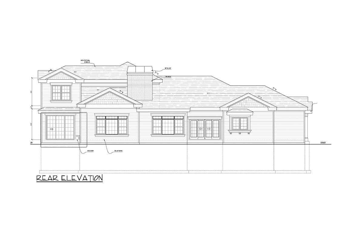 Plan 849029PGE: Duplex House Plan with 4-Bed Units and 1- and 2-Floor Configurations - Image #10 - Craftsman, New American