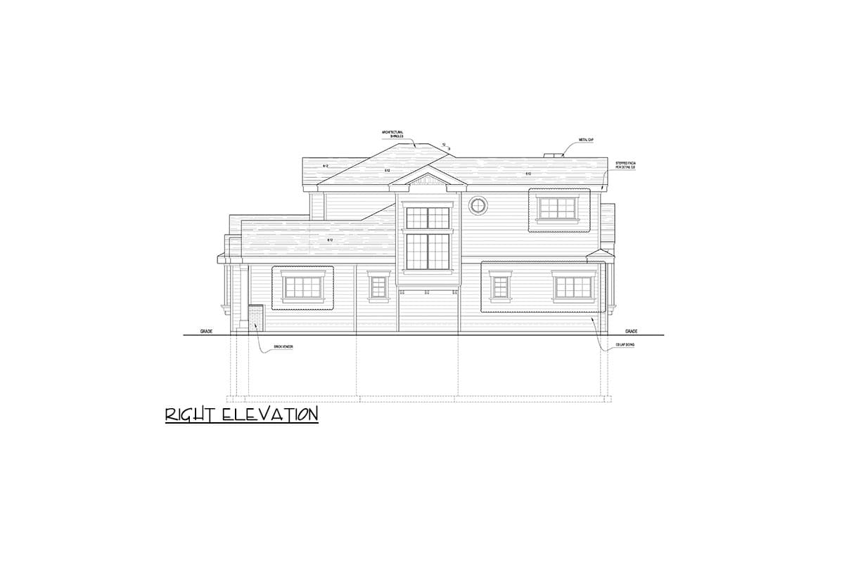 Plan 849029PGE: Duplex House Plan with 4-Bed Units and 1- and 2-Floor Configurations - Image #11 - Craftsman, New American