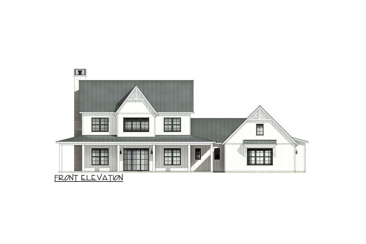 Plan 818098JSS: Expansive Farmhouse with 4 Bedrooms and Wrap Around Porch - Image #5 - Farmhouse, Traditional