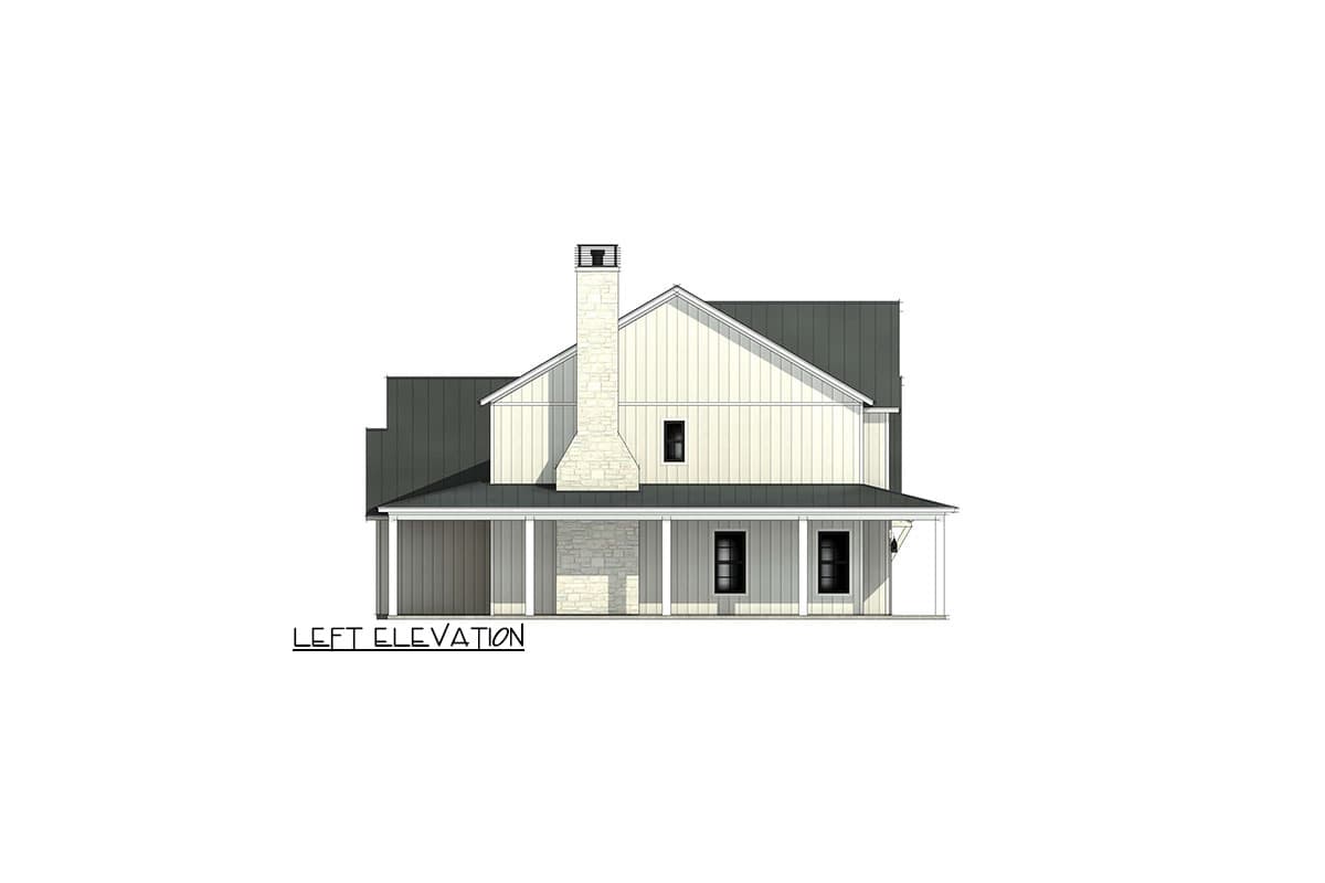Plan 818098JSS: Expansive Farmhouse with 4 Bedrooms and Wrap Around Porch - Image #6 - Farmhouse, Traditional