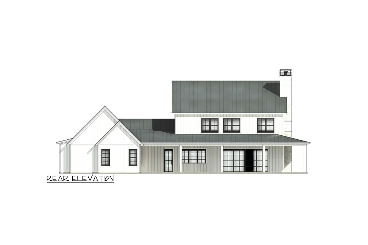 Plan 818098JSS: Expansive Farmhouse with 4 Bedrooms and Wrap Around Porch - Image #7 - Farmhouse, Traditional
