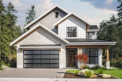 New American House Plan with Pass-Through Dining - 2373 Sq Ft