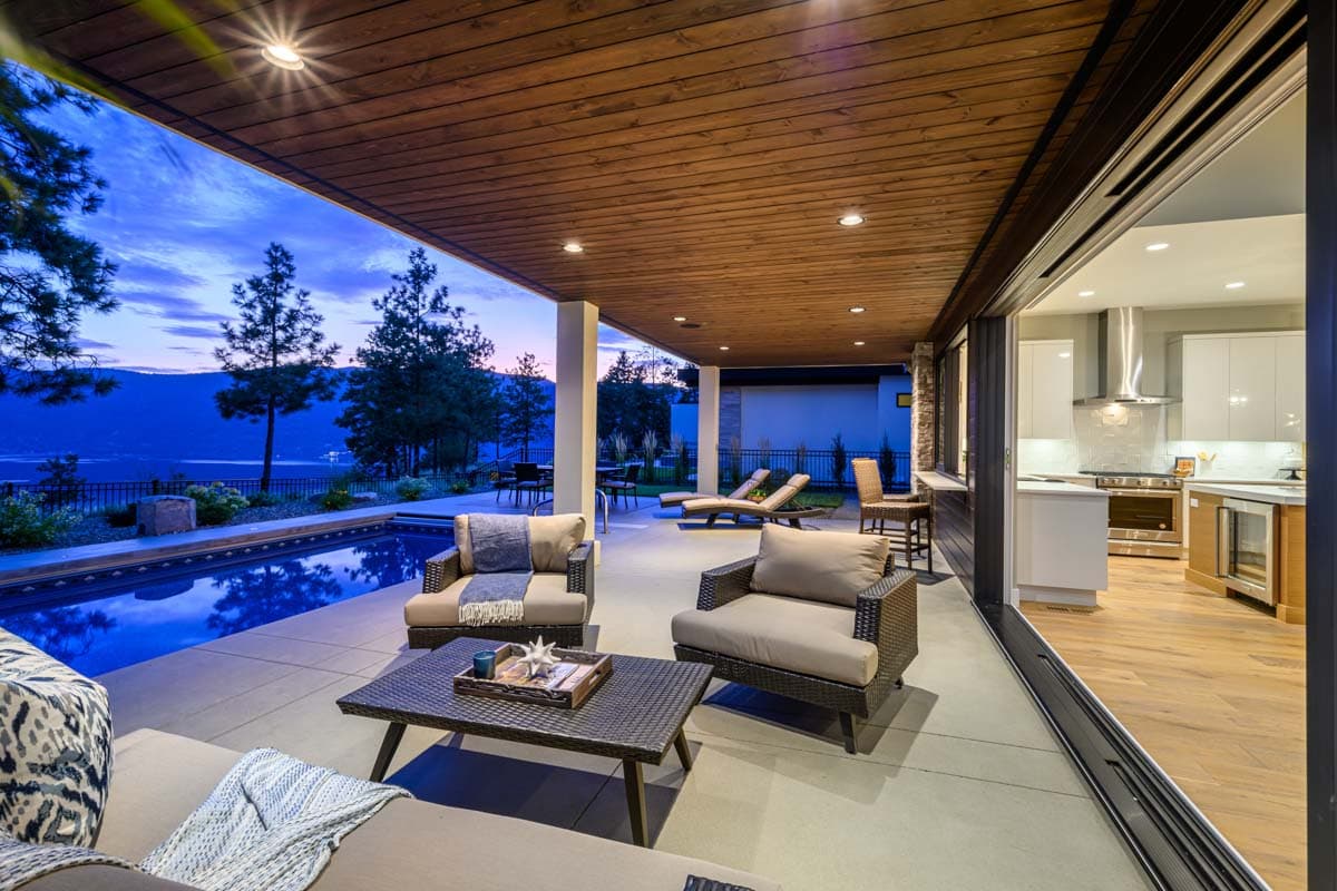 Plan 144101UPR: Mid-Century Modern House Plan with Covered Rear Patio - 3409 Sq Ft - Image #13 - Contemporary, Mid Century Modern, Modern