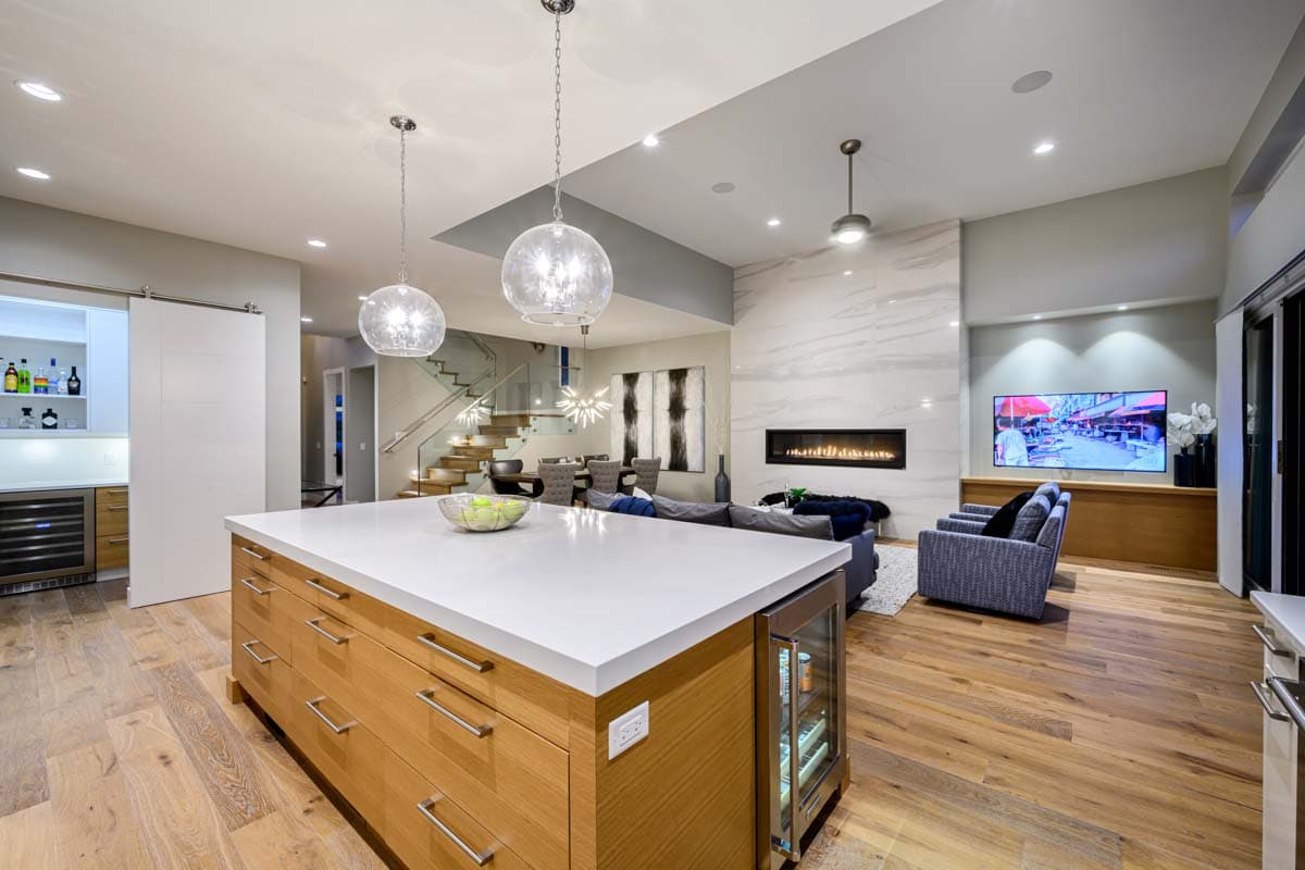 Plan 144101UPR: Mid-Century Modern House Plan with Covered Rear Patio - 3409 Sq Ft - Image #6 - Contemporary, Mid Century Modern, Modern