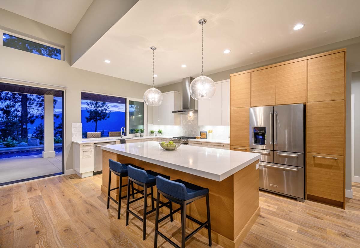 Plan 144101UPR: Mid-Century Modern House Plan with Covered Rear Patio - 3409 Sq Ft - Image #5 - Contemporary, Mid Century Modern, Modern