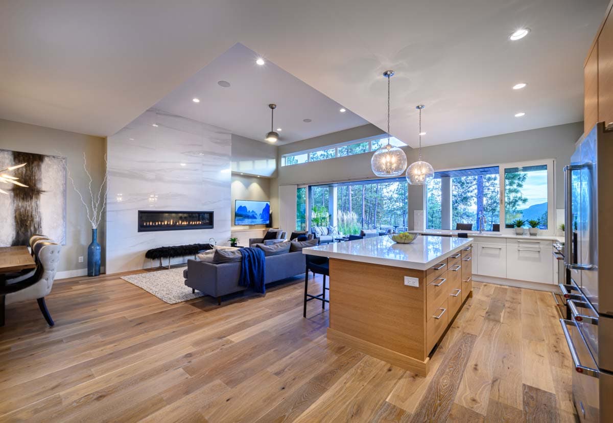 Plan 144101UPR: Mid-Century Modern House Plan with Covered Rear Patio - 3409 Sq Ft - Image #4 - Contemporary, Mid Century Modern, Modern