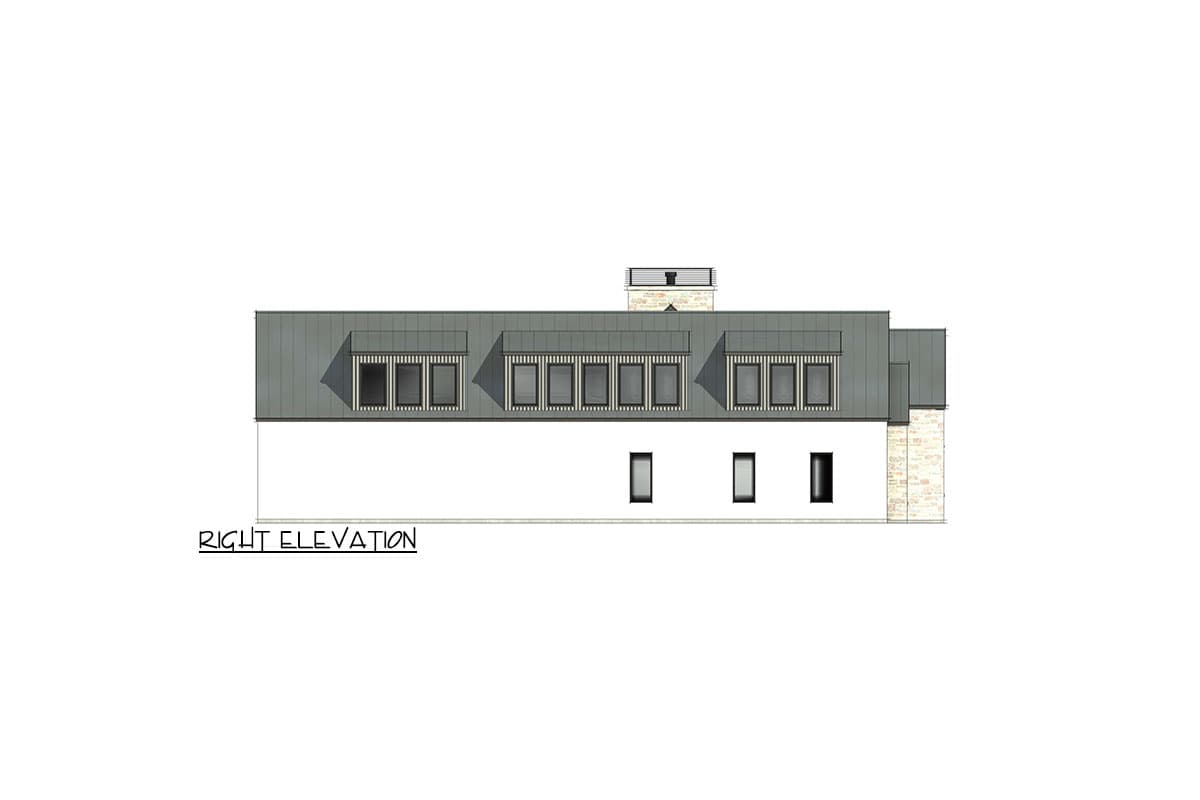 Plan 818099JSS: 4-Bed Contemporary Farmhouse Plan with Bonus Above 3-Car Garage - 4081 Sq Ft - Image #10 - Contemporary, Hill Country, Modern Farmhouse, New American