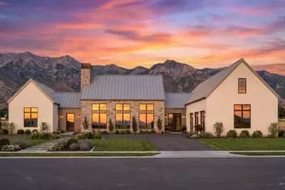 4-Bed Contemporary Farmhouse Plan with Bonus Above 3-Car Garage - 4081 Sq Ft