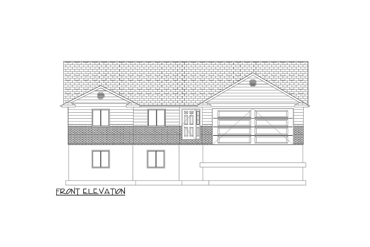 Plan 61476UT: Traditional One-Story Ranch Home Plan with 3 Bedrooms - 1358 Sq Ft - Image #8 - Ranch, Traditional