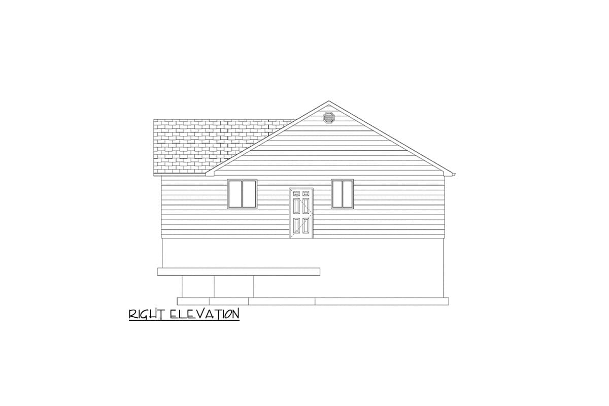 Plan 61476UT: Traditional One-Story Ranch Home Plan with 3 Bedrooms - 1358 Sq Ft - Image #11 - Ranch, Traditional