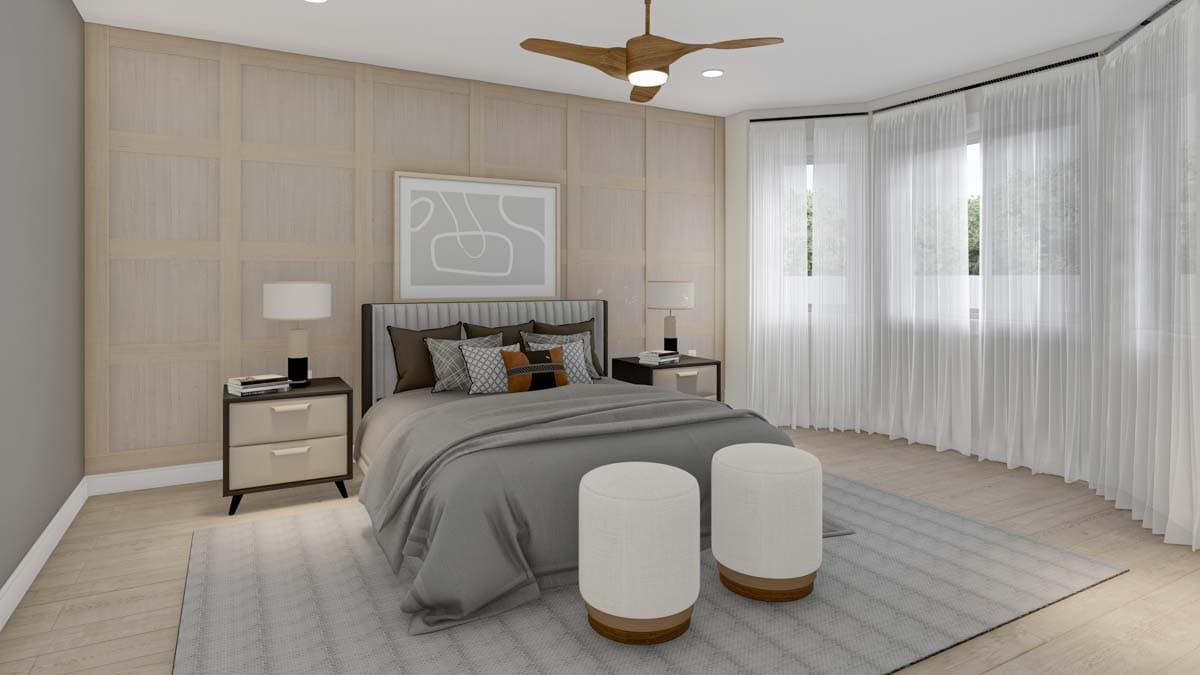 Plan 61477UT: 3 Bed One Story House Plan with Lower Level Expansion - 1808 Sq Ft - Image #7 - Ranch, Traditional