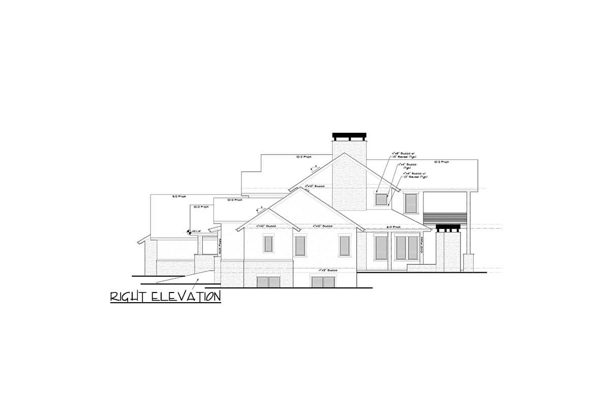 Plan 95229RW: 6 Bed New America House Plan with 3-Car Garage - 4,464 Sq Ft - Image #36 - Craftsman, Mountain, New American, Transitional